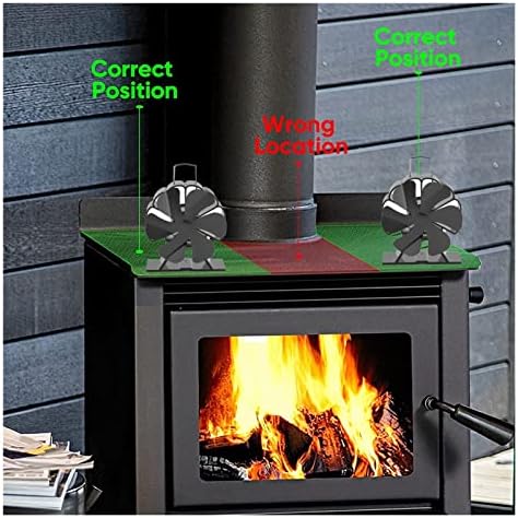 6 - חום מופעל תנור מאוורר פעולה שקטה ידידותית לסביבה דלק יעיל אח מאוורר עבור עץ יומן צורב חום מאוורר