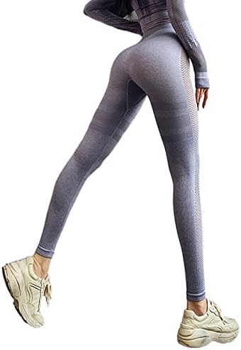 מכנסי אימון של מיקנגו נשים נשים חלקים טיפים חלקים מכנסי יוגה שכיבות שכיבות מותניים גבוהות חדר כושר ריצה חותלות