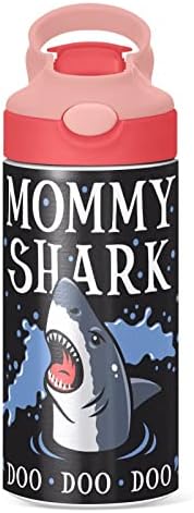 Owaheson Mommy Shark בקבוק ילדים 12 גרם, עם כובע קש