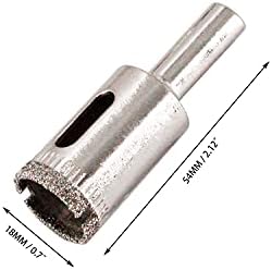 חור סט מקדח של יהלום HFS, מסור חור של 15 יחידים מוגדר לזכוכית, שיש, אבן גרניט 6-50 ממ