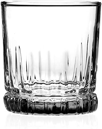 עוגן הוקינג 16 חתיכה אניסטון שתיית זכוכית סט סט של 8 כוסות / הייבול משקפיים & מגבר; 8 סלעים משקפיים