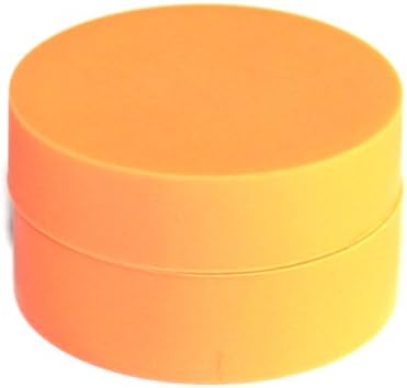 טיטאנול 10 x אחסון צנצנות ללא מקל מיכל סיליקון מט חוץ בחוץ ומבריק בתוך מזון בכלי גילוף צבע כתום, עמיד