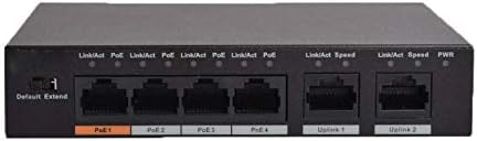 4ports מתג POE S1500C-4ET2ET-DPWR 4CH מתג Ethernet עם 250 מ 'תחבורה מרחק מרחק תמיכה POE POE+& HI-POE