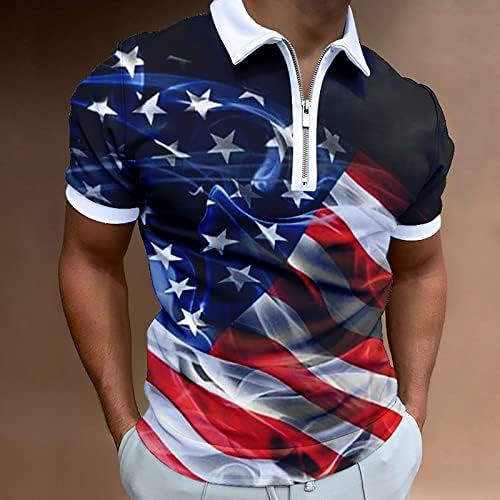 BMISEGM חולצות T גדול מדי לגברים לגברים דגל אמריקאי חולצה פטריוטית לגברים 4 ביולי שרירים תורם קיץ קצר