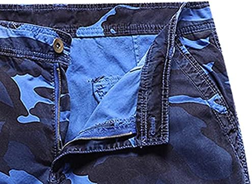נקיפות מכנסיים מקרית כיסים מודפס מטען הסוואה רב גברים של גברים של מכנסיים גברים מכנסיים מטען עם