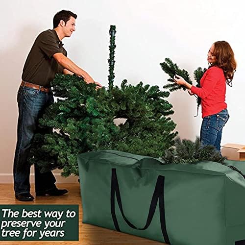 48 אינץ '/69 אינץ ' תיבת עץ חג המולד, עץ חג המולד לשאת תיבות חג המולד עץ שקית אחסון שקית פלסטיק לעמוד קל לקרוע