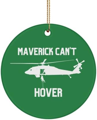 מאבריק לא יכול לרחף קישוט גופן לבן, H 60 טייס, MH 60 מ 'חבל מהיר, מתנת טייס מסוק, מתנת טייס של HELO, מתנת