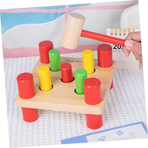 טוינדונה 1 סט כלי הקשה צעצוע תינוקות צעצועי ספורט תינוקות צעצועים מוזיקליים לילדים צעצועים חינוכיים ספסל עם פטיש