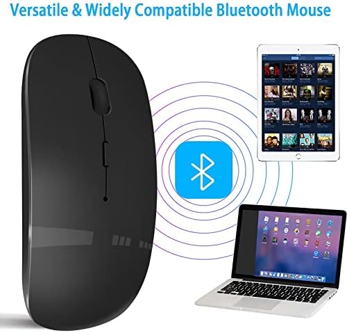 עכבר אלחוטי VXEEI למחשב נייד, עכבר Bluetooth עבור MacBook Pro/Air/Mac/iPad/Chromebook/מחשב -RECHARGEALE