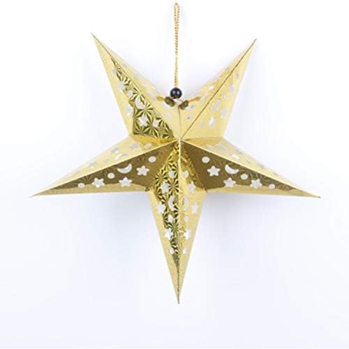 נייר מנורת נייר נייר כוכב נייר פנס מלפך חג המולד 3D נייר כוכב תלייה קישוט תלייה תליון גוון לחתונות למסיבת יום