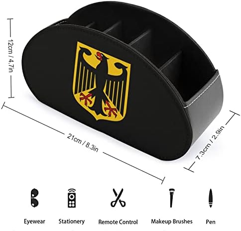 מעיל של זרועות של גרמניה שלט רחוק מחזיקי 5 תא ארגונית תיבת שולחן העבודה אחסון מקרה עבור טלוויזיה שלטים ציוד