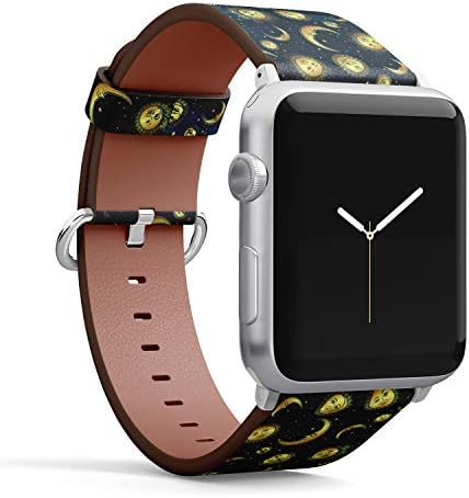 רצועת צמיד עור בדוגמת עור לסדרת Apple Watch 4/3/2/1 Gen, החלפה ללהקות IWatch 42 ממ/44 ממ