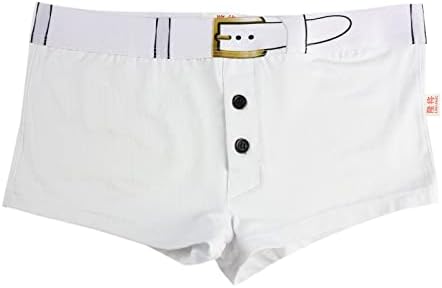 תחתוני גברים זכר מזדמן לנשימה תחתוני מכנסיים כותנה חגורת הדפסת כפתור תחתוני נוח גברים תחתוני עבור