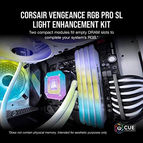 Corsair Vengeance RGB Pro Ser Sl Series DDR4 ערכת שיפור אור לבן