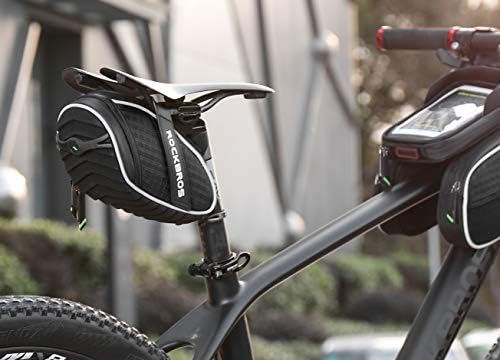 שקית מושב אופניים רוקברוס, שקית אוכף אופניים מתחת למושב 3D קליפה אריזת מושב רכיבה על אופניים לאופני