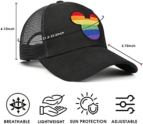 כובע גאווה לגברים נשים קשת סנאפבק כובעים לסביות LGBTQ כובע כדור מצחיק