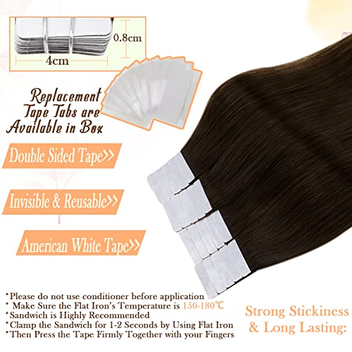 לקנות יחד לחסוך יותר תם קלנוער שתי חבילה קלטת בתוספות שיער אמיתי שיער טבעי חם ורוד+ 2 האפל ביותר חום 16 אינץ