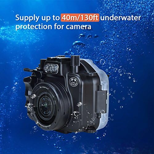 תני ים עבור Canon EOS M5 40M/130FT מצלמה מתחת למים מארז אטום למים