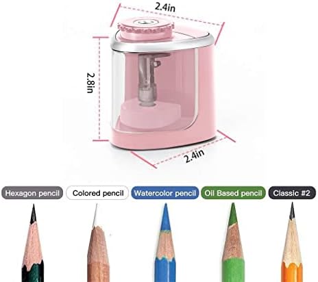 Ldchnh מחדדי עיפרון חשמליים ניידים לחידוד מהיר של מחדד עיפרון מתאים