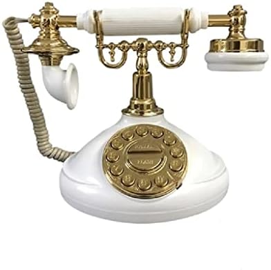 MXiaoxia רטרו משרד ביתי עתיק טלפוני אירופאי לובי עתיק פעמון מכני יצירתי קווי קבוע