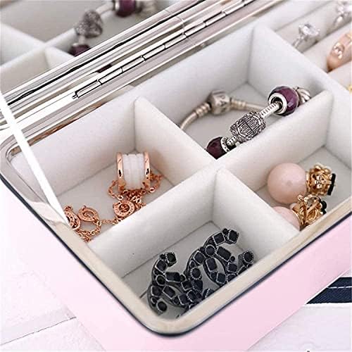 מארגן קופסאות תכשיטים ארון מופע מנעולת עור תכשיטים קופסת תכשיטים בעבודת יד קופסאות קופסאות קופסאות קופסאות