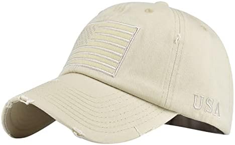 כובעי דגל אמריקאים ארהב כובעי בייסבול גברים נשים שטפו כובע אבא צבא מתכוונן במצוקה
