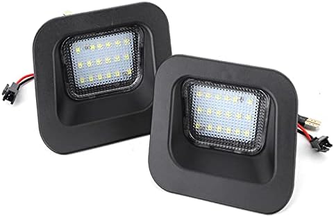 אורות לוחית רישוי של יוקום 2 יחידות רכב LED מספר נורה של לוחית רישוי מנורת אור, LED+לוחית רישוי PC/PBT נדלקת