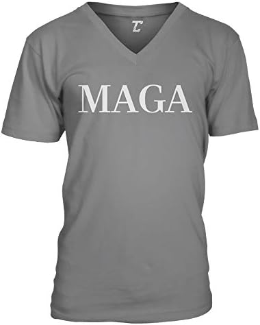 MAGA-הפוך את אמריקה לגדול שוב טראמפ יוניסקס V-Neck חולצת טריקו