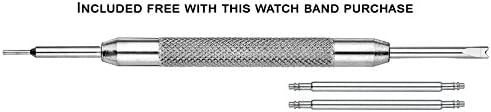 מבחר מדהים אלפיני ספורטיבי מרופד ניילון בד להקת שעון - 16 ממ-שחור / שחור