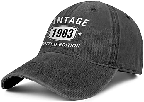 40 יום הולדת מתנות לגברים נשים כובעי בציר 1983 רקום בייסבול כובע