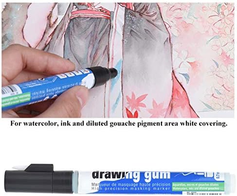 עט סמן נוזלים של Uxsiya עט, מיוחד למילוי שיני מיוחד כיסוי לבן מסטיק לצבעי מים