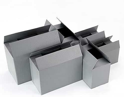 שוקלה 914 5 יחידות / 10 יחידות אפור אריזת מתנה 3-שכבה גלי אריזת תיבת פסטיבל אחסון קופסא קטנה תומך מותאם