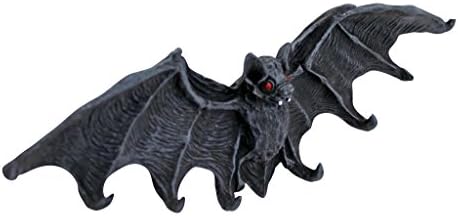 עיצוב טוסקנו CL5847 מתלה וו מפתח - פסל קיר מחזיק עטלף ערפד - דמות עטלף - עטלפי ליל כל הקדושים, בינוני