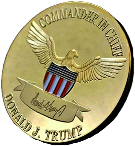 2024 קח את אמריקה בחזרה המפקד הראשי דונלד טראמפ זהב על מטבע אתגר תומכים מצופים זהב