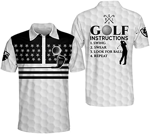 לאספור מצחיק גולף פולו חולצות לגברים, מטורף קצר שרוול, קל משקל גולף פולו חולצות עבור אבא, סבא.
