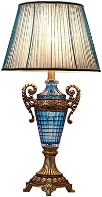 LLLY רטרו סגנון אירופי מנורת שולחן זכוכית שרף שרף מנורה דקורטיבית מנורת מיטה מנורת תאורה דקורטיבית מנורת שולחן