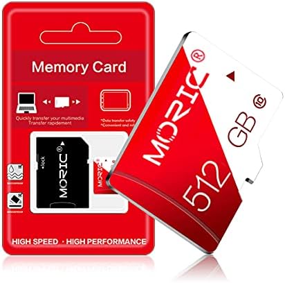 כרטיס מיקרו עם מתאם כרטיס זיכרון במהירות גבוהה של 512 ג ' יגה-בייט לסמארטפון/טאבלט/מזלט / מכשירי