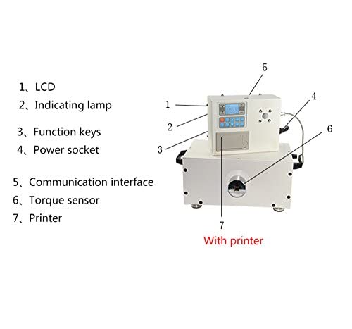 מד בודק מומנט דיגיטלי עם מדפסת מד פיתול לתצוגה דיגיטלית עם חיישן חיצוני מד מדידת מומנט עם 3 יחידות