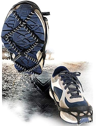 UXZDX 1 זוג של קרמפונס שאינו החלקה קרח קרח קרח וקמפינג שלג נעל ספורט חיצוני כיסויי נעל מהלכת
