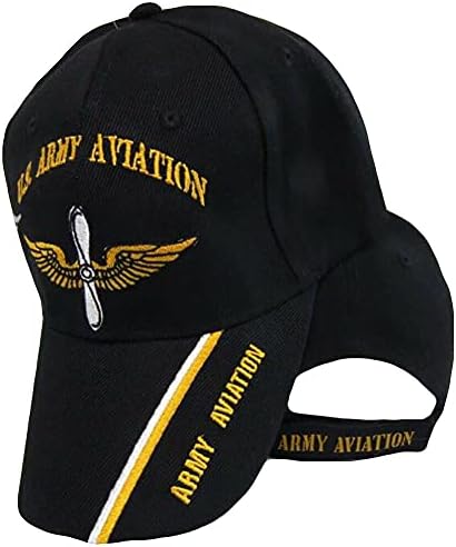 לתת לו לטוס צבא ארצות הברית תעופה חטיבת צל שחור רקום כובע כובע מורשה