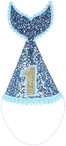 יפיאל תינוקות תינוק בני בנות יום הולדת כתר בגימור נסיך מסיבת כובע גומייה לשיער אבזרי תמונה