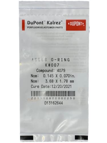 רכיבי קניון-Dupont ™ Kalrez 4079-007 Perfluoroelastomer ffkm o-ring, גודל AS568-007