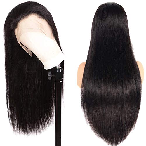 360 תחרה פרונטאלית שיער טבעי פאות מראש קטף לנשים שחורות ישר קצר ברזילאי מול ארוך רמי פאה מלא תחרה קוקו