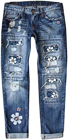 אילוגו נשים מקרית ג 'ינס מכנסיים ישר רגל מכנסיים אמצע מותניים כחול ג' ינס כהה לשטוף ז ' אן מכנסיים קצרים לנשים
