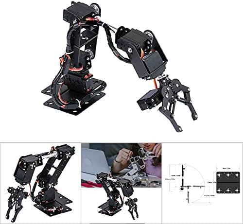 זרוע מכנית, זרוע רובוט 6 דוף, ערכת טופר מהדק זרוע מכנית רובוט ניתנת לתכנות מתכת מלאה, רובוט מניפולטור