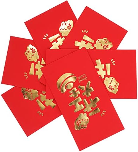 12 יחידות 2023 סיני חדש שנה אדום מעטפות מזל אדום מנות מעטפת קריקטורהנייר הונג באו חדש שנה אספקת עבור אביב