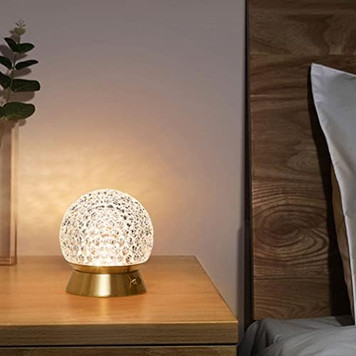 קריסטל כדור מנורת שולחן מנורה: זהב כדור מנורה שליד המיטה לילה אור פיות ניתן לעמעום מגע חיישן מנורת חג מרכזי