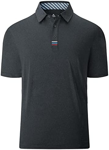חולצות גולף של Swisswell לגברים לחות מפתחים שרוול קצר ביצועים קלאסיים ביצועים חולצות חולצות