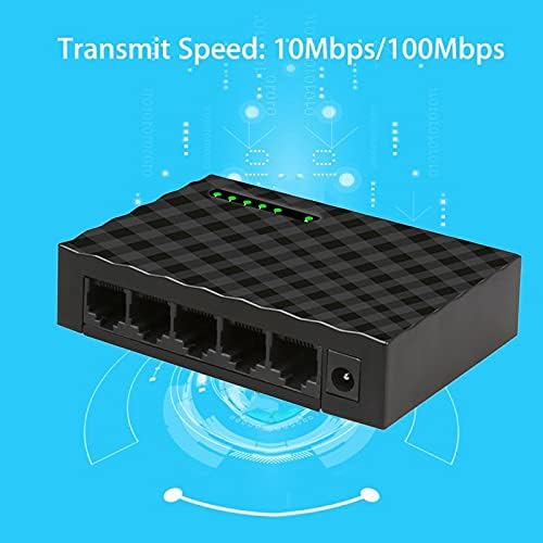 מחברים 5 מתג Ethernet מהיר של Gigabit 10/100 / 1000 מגהביט לשנייה RJ45 מתג Ethernet LAN מתאם רכזת מתאם דופלקס