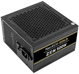 Antec Neoeco Gold Zen Series NE500G ZEN 500W ATX12V 2.4 80 פלוס אספקת חשמל PFC מוסמכת זהב שאינו מודולרי.